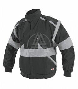 Herren-Bluse LUX EDA schwarz-grau