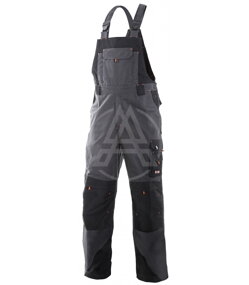 Herrenhose mit dem Vorhemd SIRIUS TRISTAN grau-orange