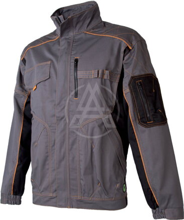 Arbeitsjacke VISION grau-schwarz
