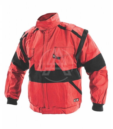 Herren-Bluse LUX EDA rot-schwarz