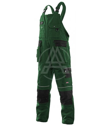 Herrenhose mit Latz ORION KRYŠTOF grün-schwarz