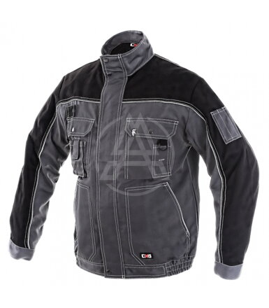 Herrenbluse ORION OTAKAR grau-schwarz