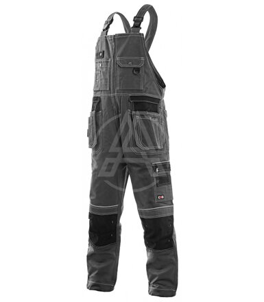 Winter Herren-hose mit Latz  ORION KRYŠTOF sivo-čierne