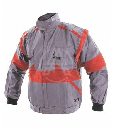 Herren-Bluse LUX EDA grau-orange