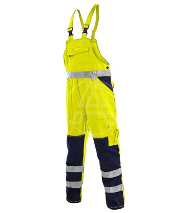 Warnhose mit dem Vorhemd  NORWICH grün-blau