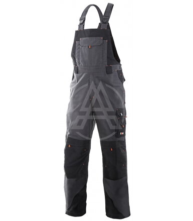 Herrenhose mit dem Vorhemd SIRIUS TRISTAN grau-orange