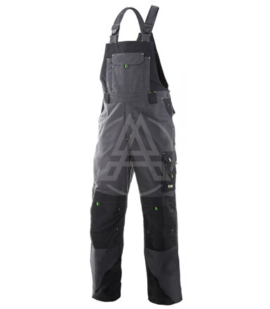 Herrenhose mit dem Vorhemd SIRIUS TRISTAN grau - grün